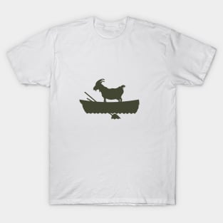 goat in a boat olive T-Shirt